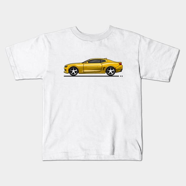 Bee super car Kids T-Shirt by garistipis